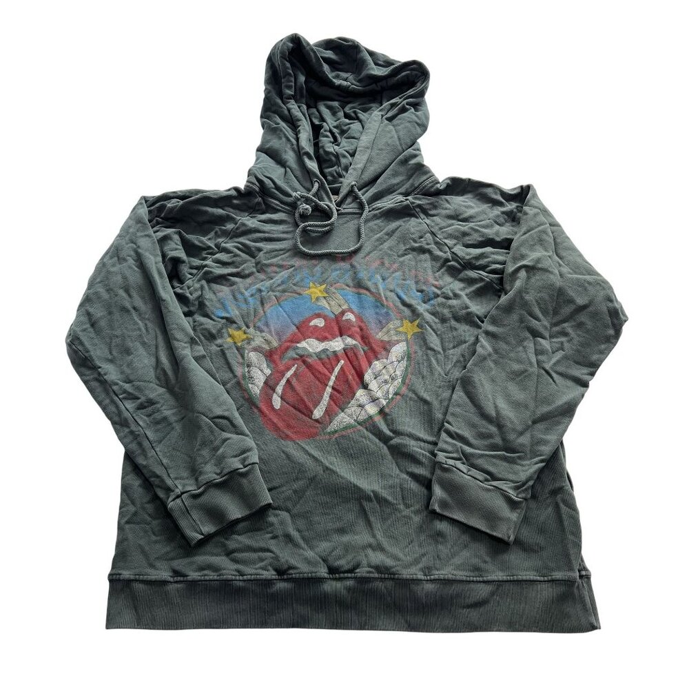 Daydreamer Rolling Stones Hoodie In Green